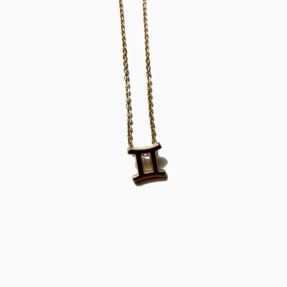 Gemini zodiac necklace